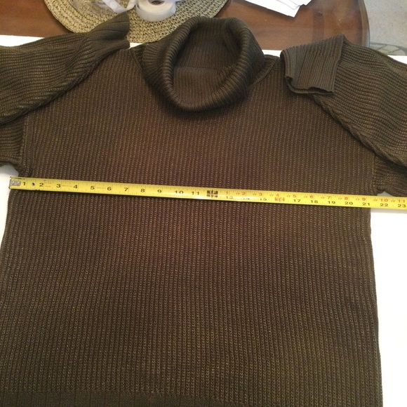 Vintage Fia Italia Hand Loomed Turtleneck Ribbed Sweater Size Small - Picture 9 of 11